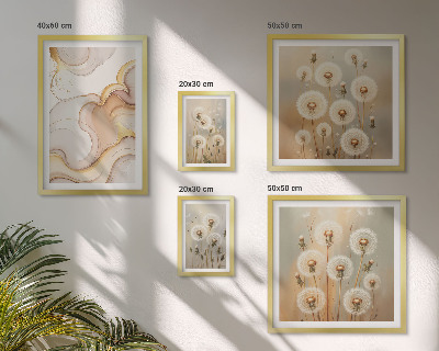 Bilderset fürs sofa Florale Motive von zarter Natur