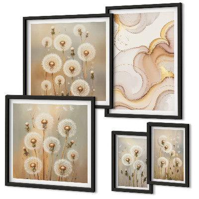 Bilderset fürs sofa Florale Motive von zarter Natur