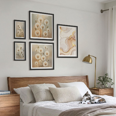 Bilderset fürs sofa Florale Motive von zarter Natur