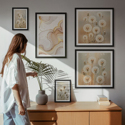 Bilderset fürs sofa Florale Motive von zarter Natur