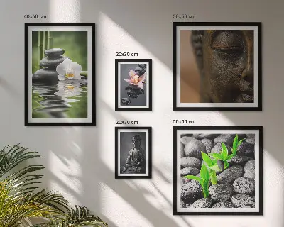 Bildergalerie-Set für die Wand mit entspannender Zen-Atmosphäre