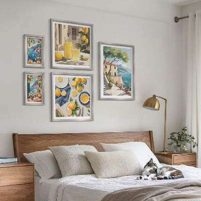 Bildergalerie-set für die wand Zitronen mit malerischem Ausblick