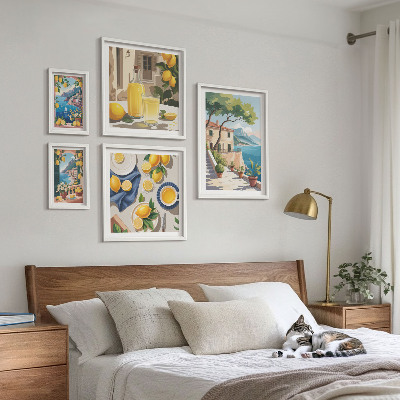 Bildergalerie-set für die wand Zitronen mit malerischem Ausblick