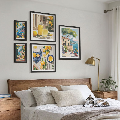 Bildergalerie-set für die wand Zitronen mit malerischem Ausblick