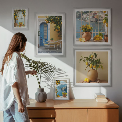 Bilderset fürs sofa Zitronensonne Inspirationen