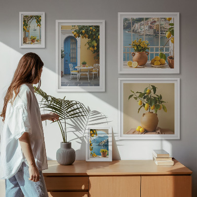 Bilderset fürs sofa Zitronensonne Inspirationen