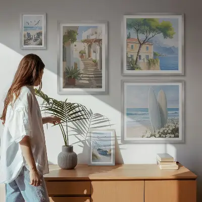 Bildergalerie-Set für die Wand mit stimmungsvollen Meerblicken