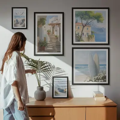 Bildergalerie-Set für die Wand mit stimmungsvollen Meerblicken