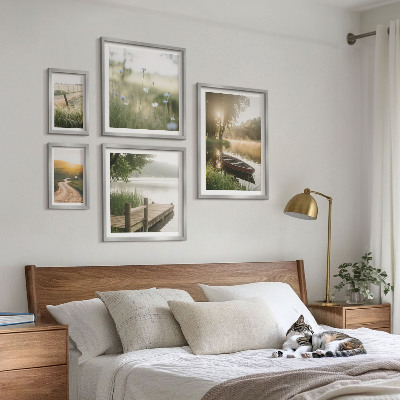 Bildergalerie-set für die wand Ruhige Landschaften aus grünem Wasser