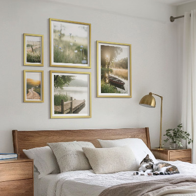 Bildergalerie-set für die wand Ruhige Landschaften aus grünem Wasser