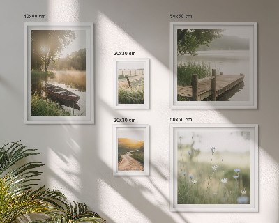 Bildergalerie-set für die wand Ruhige Landschaften aus grünem Wasser