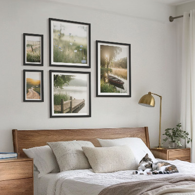 Bildergalerie-set für die wand Ruhige Landschaften aus grünem Wasser