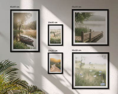 Bildergalerie-set für die wand Ruhige Landschaften aus grünem Wasser