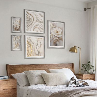 Bildergalerie-set für die wand Abstrakte florale Motive, Eleganz
