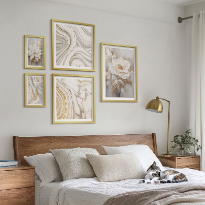 Bildergalerie-set für die wand Abstrakte florale Motive, Eleganz