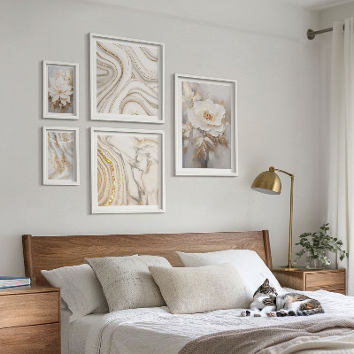 Bildergalerie-set für die wand Abstrakte florale Motive, Eleganz