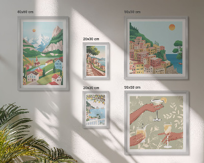 Modernes wandbilder-set Reizvolle Landschaften zum Entspannen