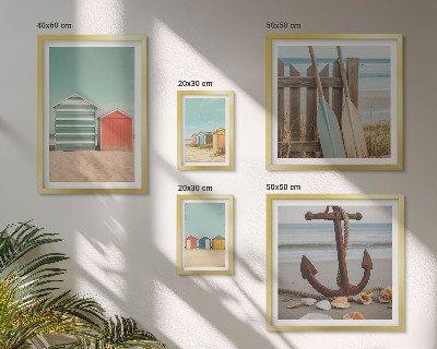 Modernes wandbilder-set Stilvolle Strandhäuser