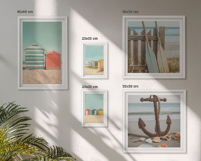 Modernes wandbilder-set Stilvolle Strandhäuser