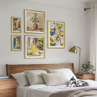 Bilderset fürs sofa Mediterrane Zitronenideen