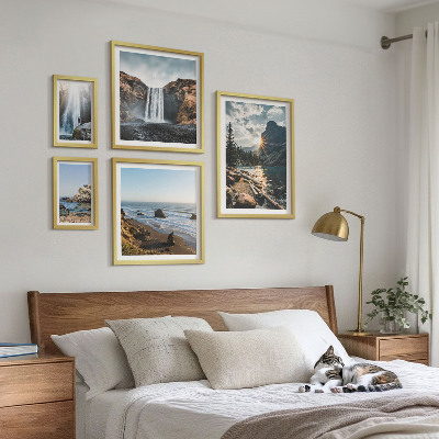 Bildergalerie-set für die wand Landschaften, Wasserfälle, Strände