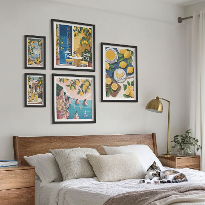 Bilderset fürs sofa Zitronenfrische, Boho-Sommer