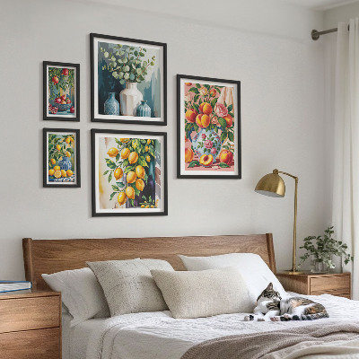 Bilderset fürs sofa Fruchtig-florale Kompositionen