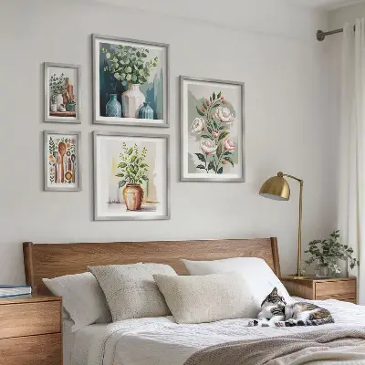 Bilderset fürs Sofa stilvolle Wandbilder mit Pflanzenmotiven für die Küche