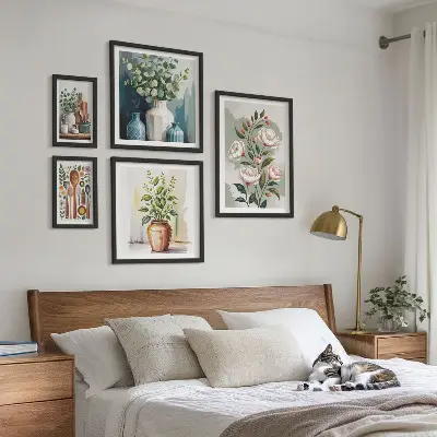 Bilderset fürs Sofa stilvolle Wandbilder mit Pflanzenmotiven für die Küche
