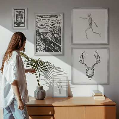 Bildergalerie-set für die wand Surrealistische Kunst Natur Mensch