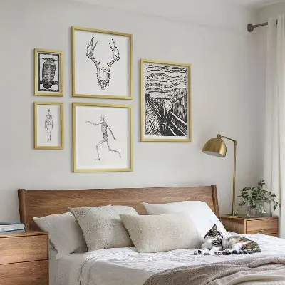 Bildergalerie-Set für die Wand surrealistische Kunst mit Natur- und Menschenmotiven