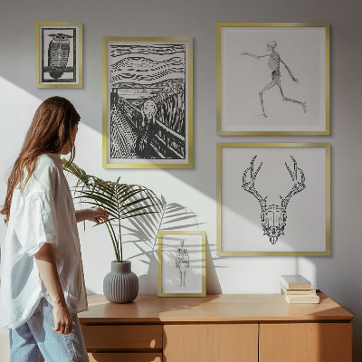Bildergalerie-set für die wand Surrealistische Kunst Natur Mensch