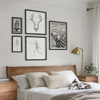 Bildergalerie-Set für die Wand surrealistische Kunst mit Natur- und Menschenmotiven