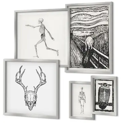 Bildergalerie-Set für die Wand surrealistische Kunst mit Natur- und Menschenmotiven