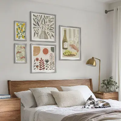 Bilderset fürs Sofa stilvolle Wanddekoration mit Weinmotiven