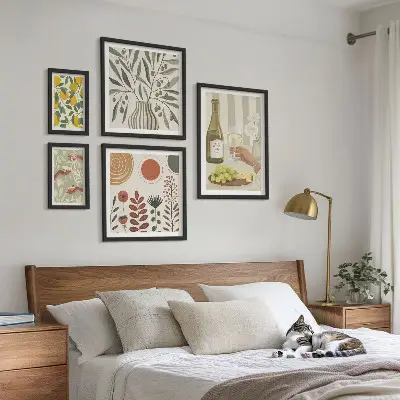 Bilderset fürs Sofa stilvolle Wanddekoration mit Weinmotiven