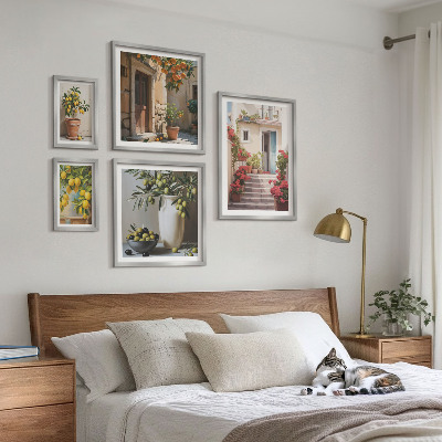 Bilderset fürs sofa Atmosphärische Zitronenstraßen