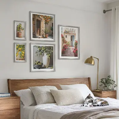 Bilderset fürs Sofa mit atmosphärischen Zitronenstraßen-Motiven