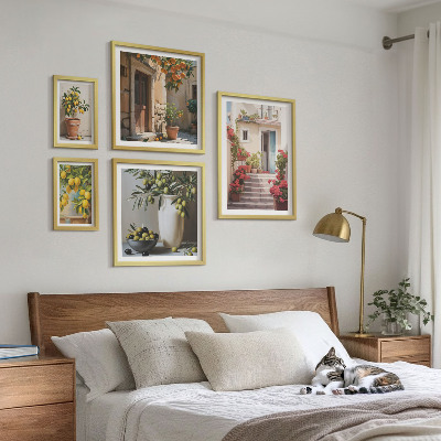 Bilderset fürs sofa Atmosphärische Zitronenstraßen