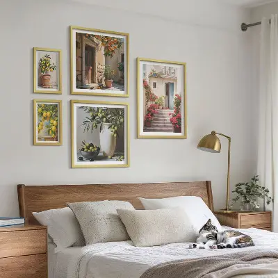 Bilderset fürs Sofa mit atmosphärischen Zitronenstraßen-Motiven