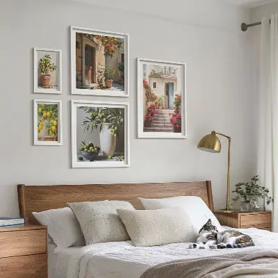 Bilderset fürs Sofa mit atmosphärischen Zitronenstraßen-Motiven