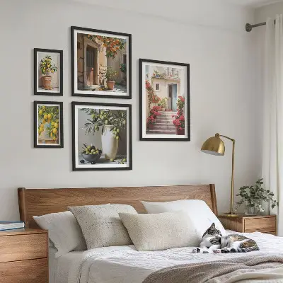Bilderset fürs Sofa mit atmosphärischen Zitronenstraßen-Motiven