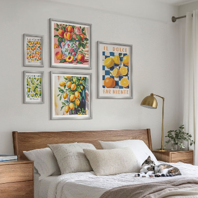 Bildergalerie-set für die wand Zitrus-Retro in der Küche