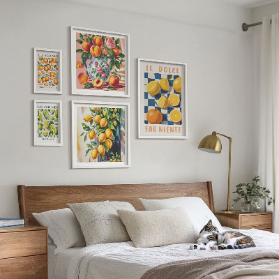 Bildergalerie-set für die wand Zitrus-Retro in der Küche