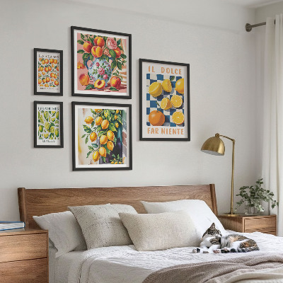 Bildergalerie-set für die wand Zitrus-Retro in der Küche