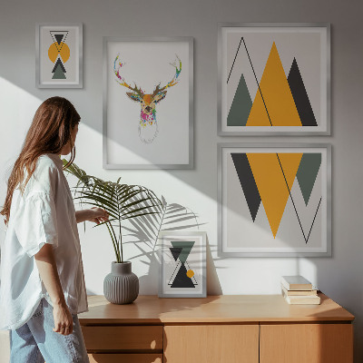 Bildergalerie-set für die wand bunte Motive im Boho-Stil