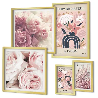 Bildergalerie-Set für die Wand florale Boho-Dekoration