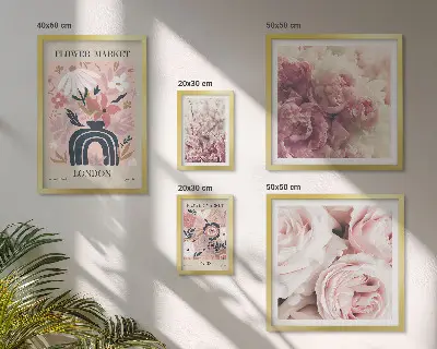 Bildergalerie-Set für die Wand florale Boho-Dekoration