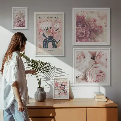Bildergalerie-Set für die Wand florale Boho-Dekoration