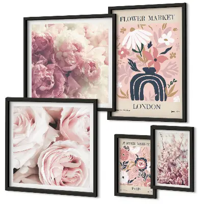 Bildergalerie-Set für die Wand florale Boho-Dekoration